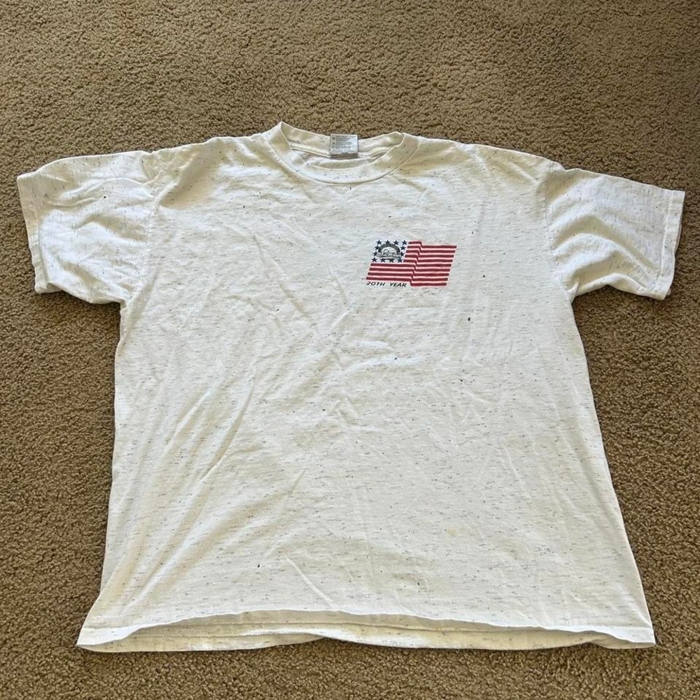 White vintage 1997 4th of July Old Pros Run/Bike Tee tee